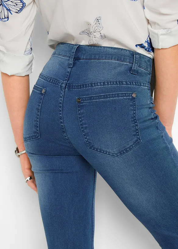 Jean skinny taille mi-haute, extensible, bonprix