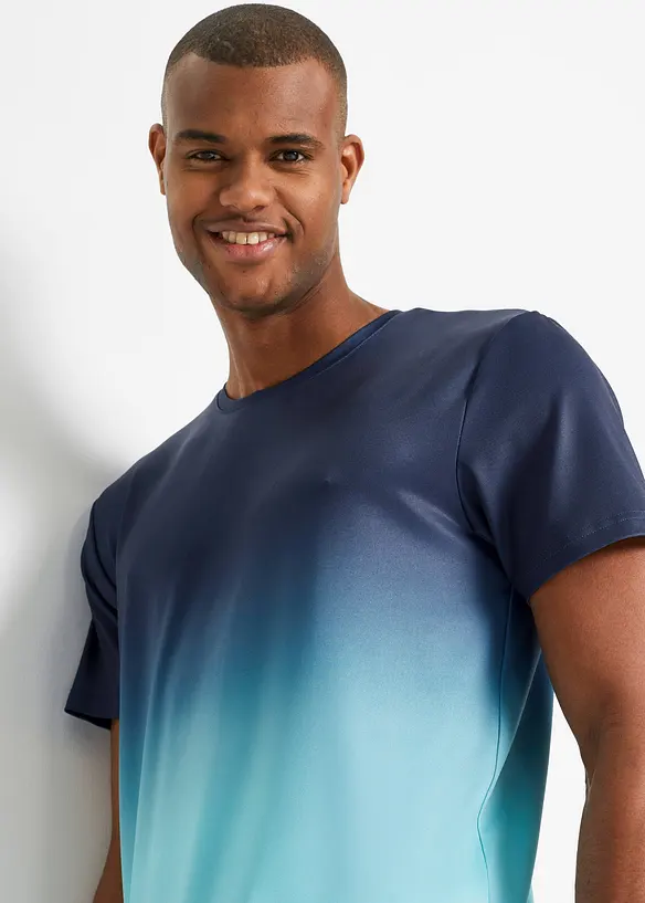 T-shirt technique avec imprimé en dégradé, bonprix