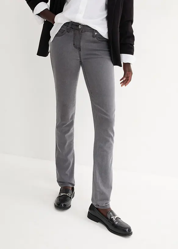 Jean slim taille mi-haute, très extensible, bonprix