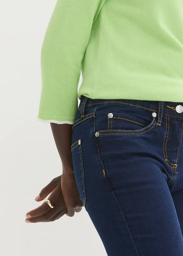 Jean slim taille mi-haute, très extensible, bonprix