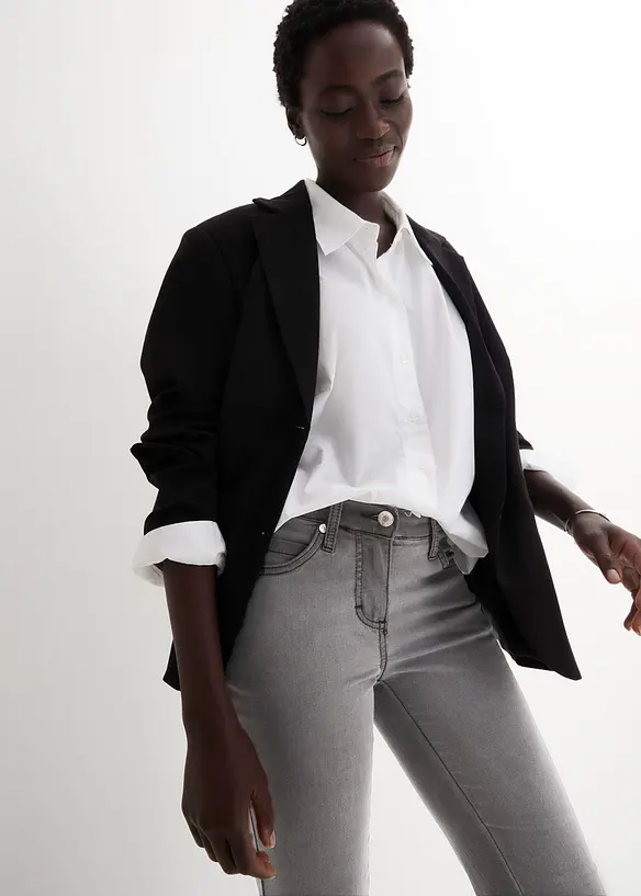 Jean slim taille mi-haute, très extensible, bonprix