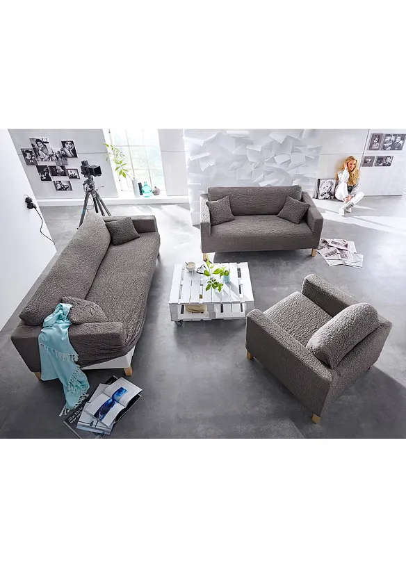 Housse GAICO effet froiss&eacute;, bpc living bonprix collection