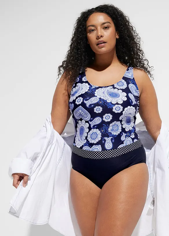 Maillot 1 pièce sculptant, maintien modéré, bonprix