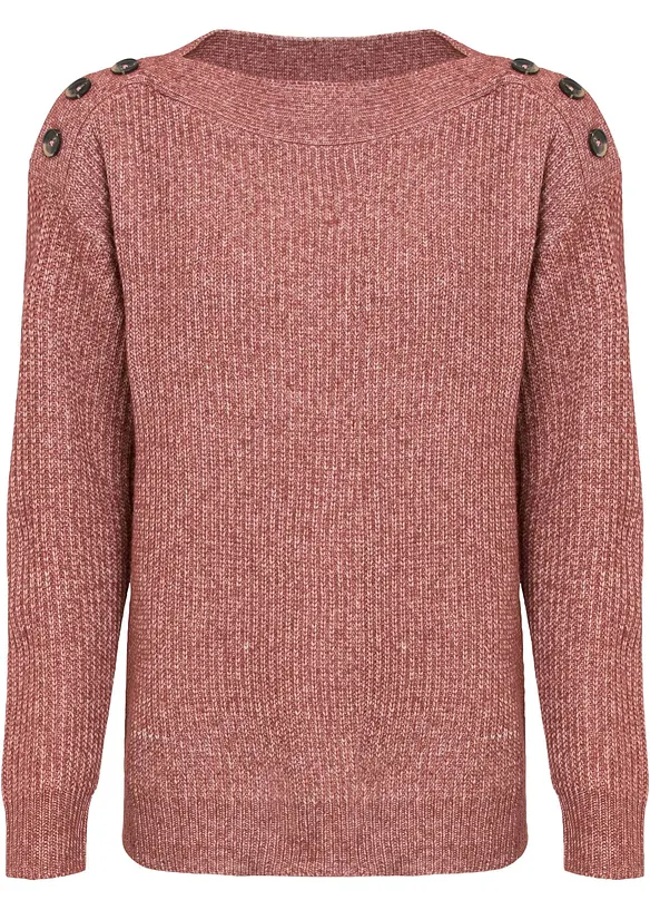 Pull oversize &agrave; boutons, bonprix