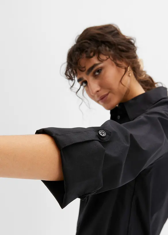 Robe-chemise en popeline de coton, bonprix
