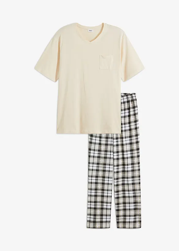 Pyjama manches courtes en coton, bonprix