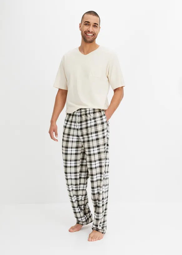 Pyjama manches courtes en coton, bonprix