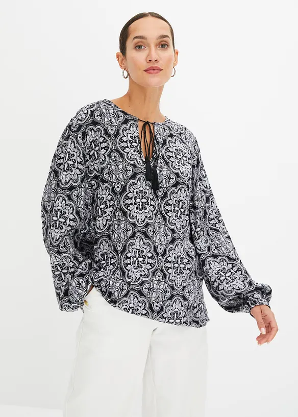 Blouse texturée, bonprix
