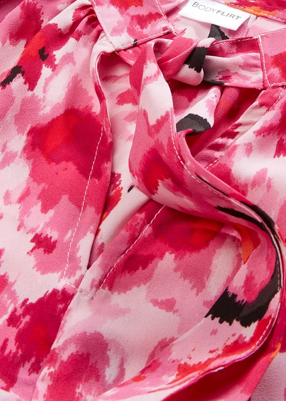 Blouse en mousseline avec lavallière, bonprix