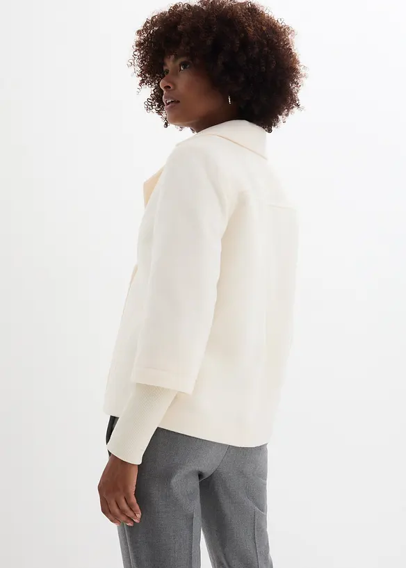 Caban avec manches en maille, bonprix