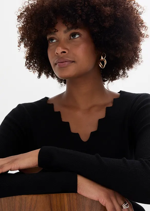 Pull en fine maille douce, bonprix