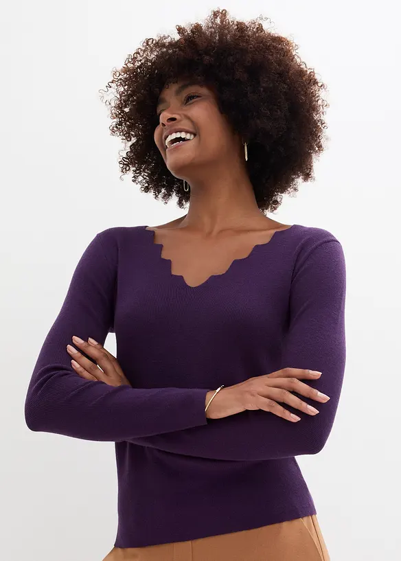 Pull en fine maille douce, bonprix