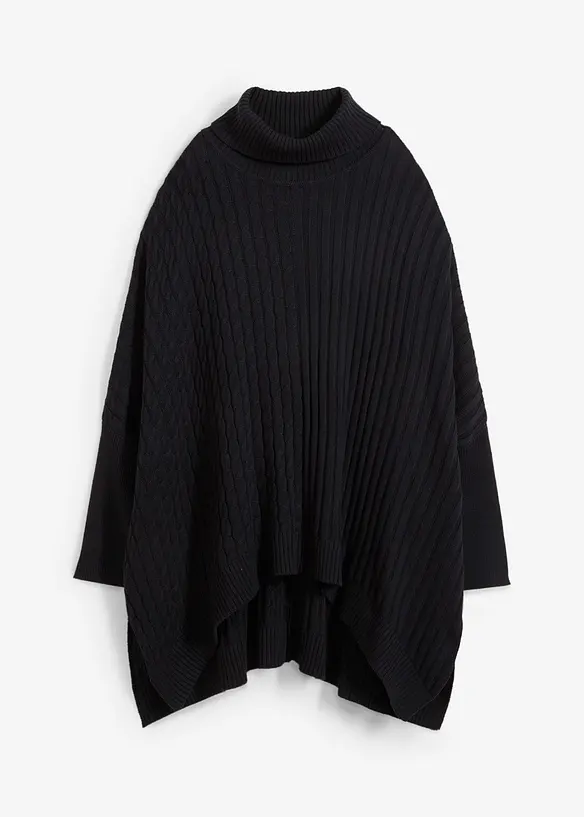 Pull poncho oversize, bonprix
