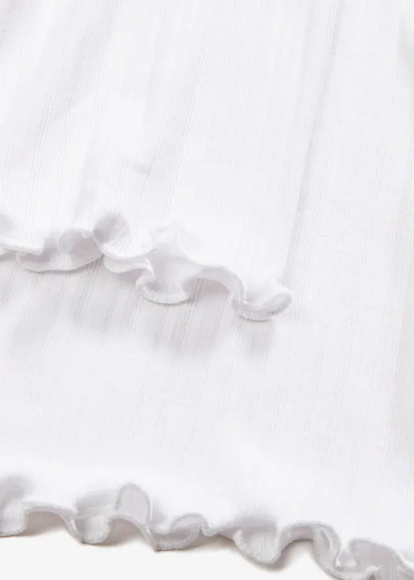 T-shirt côtelé manches longues, bonprix