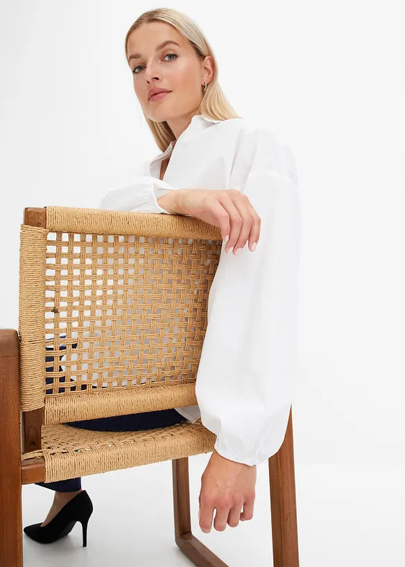 Chemisier oversize 100 % coton, bonprix