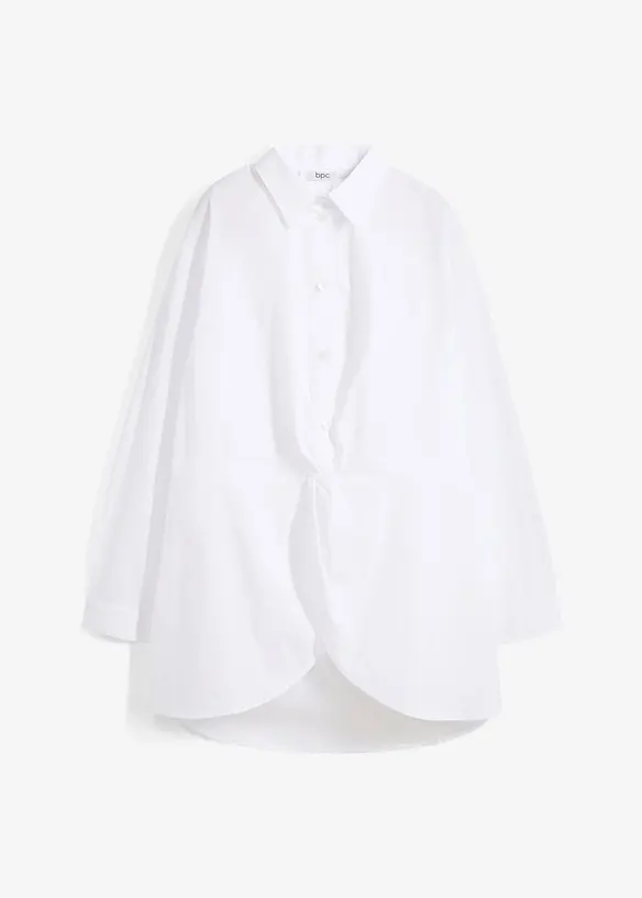 Chemisier long derrière 100% coton, bonprix