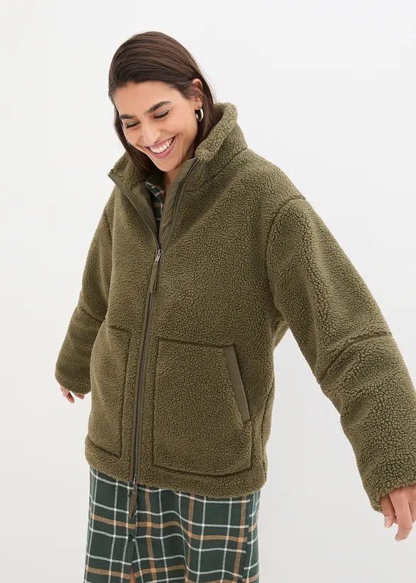 Veste en sherpa doublée, bonprix