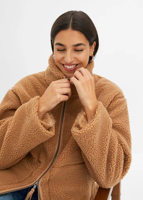 Veste en sherpa doublée, bonprix