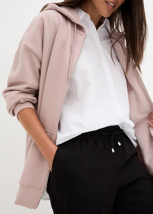 Pantalon &agrave; taille &eacute;lastiqu&eacute;e et lien &agrave; nouer, bonprix