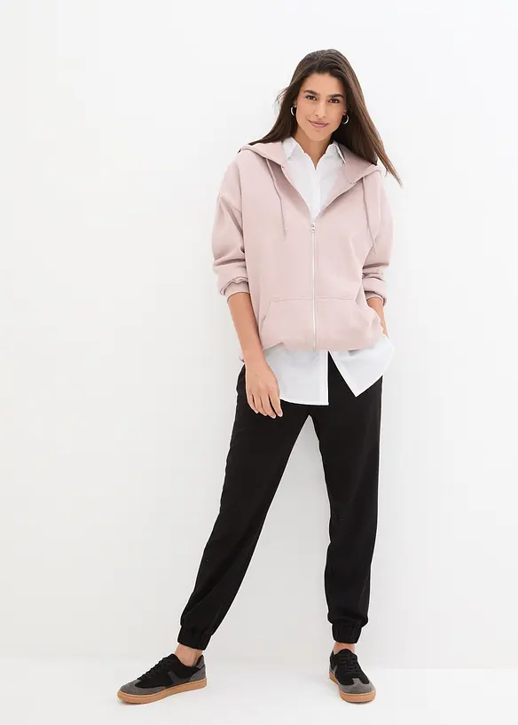 Pantalon &agrave; taille &eacute;lastiqu&eacute;e et lien &agrave; nouer, bonprix