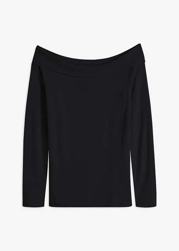 Pull encolure Bardot, bonprix