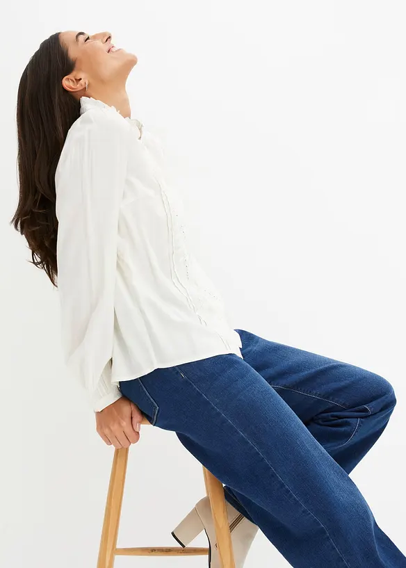 Chemisier à broderies anglaises, bonprix