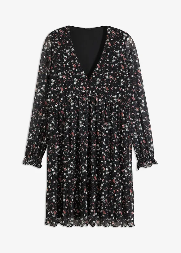 Robe en jersey et mesh, bonprix