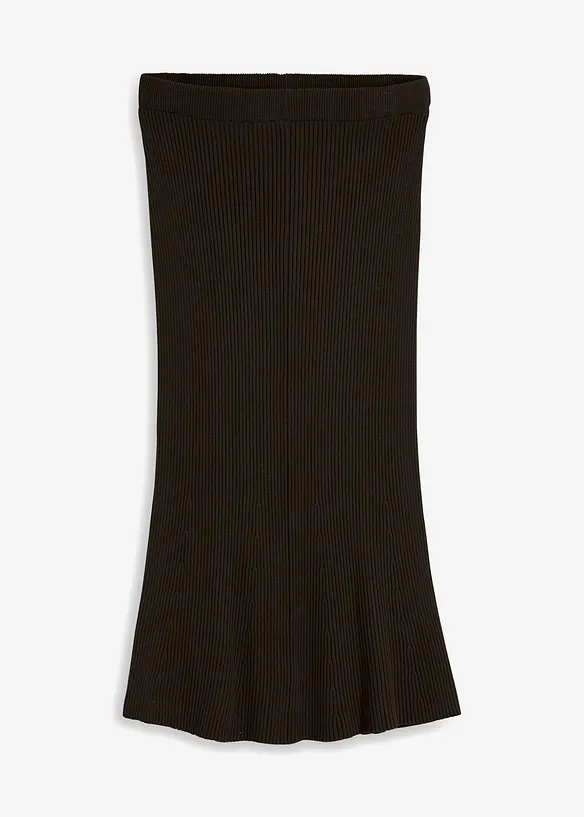 Jupe en maille côtelée, viscose majoritaire, bonprix