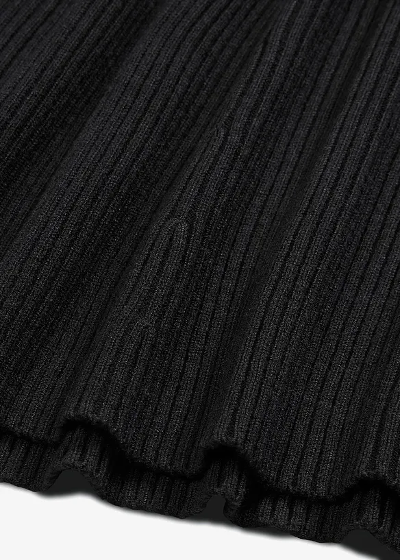 Jupe en maille côtelée, viscose majoritaire, bonprix