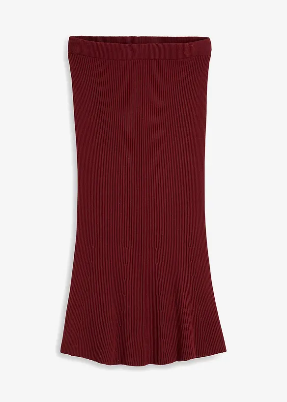 Jupe en maille côtelée, viscose majoritaire, bonprix