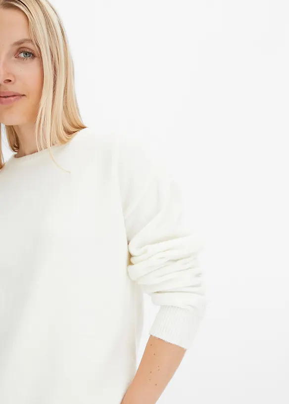 Pull col rond à épaules descendues, bonprix