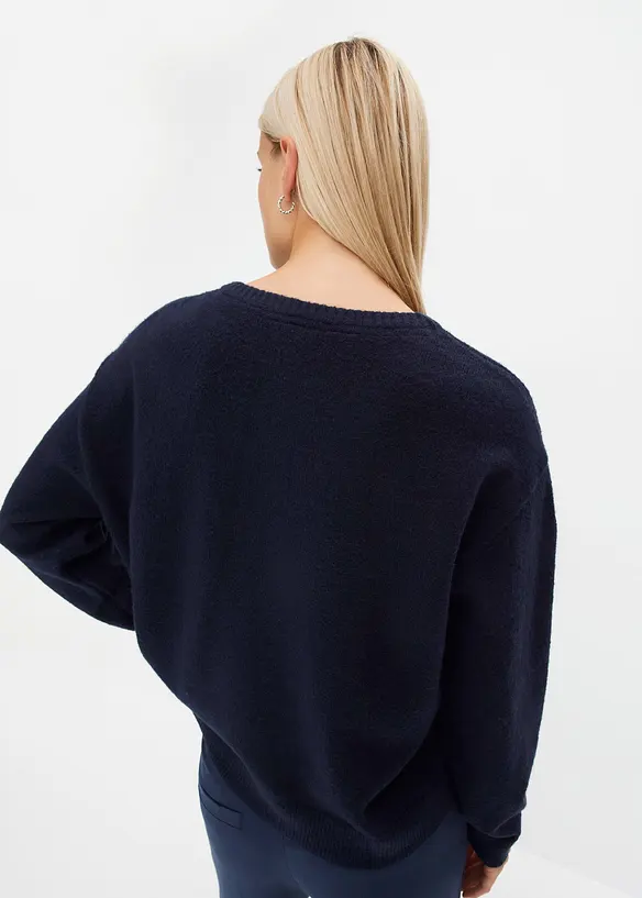 Pull col rond à épaules descendues, bonprix