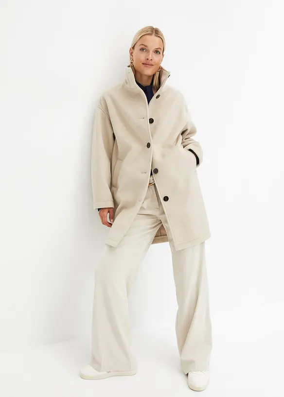 Manteau D'hiver De La Creme, Aspect Laine, Rouge, Taille 10 - Vintage, Très Bon état