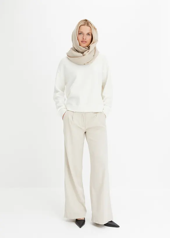 Pull col rond à épaules descendues, bonprix