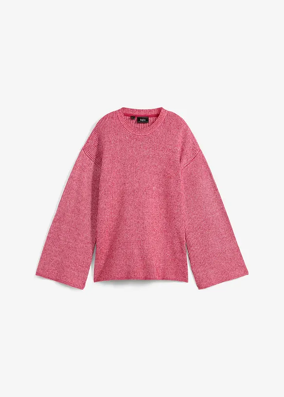Pull boxy en maille côtelée, bonprix