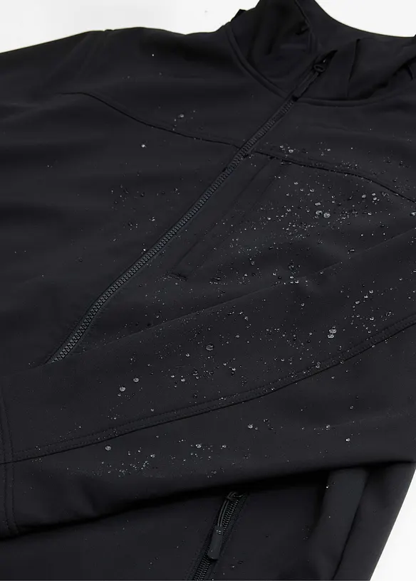 Parka softshell à capuche amovible, bonprix