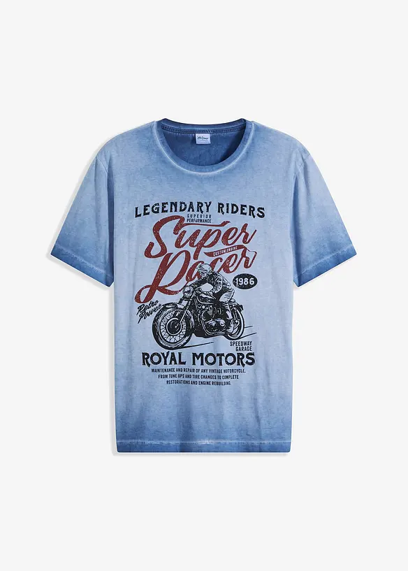 T-shirt en coton, aspect délavé, bonprix