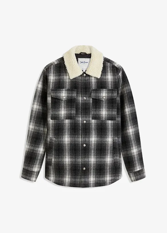 Surchemise avec col en Teddy, bonprix