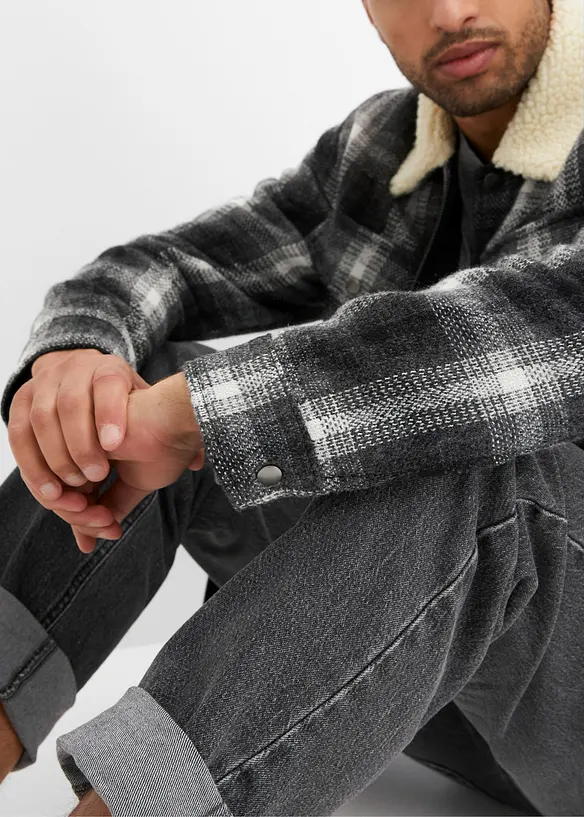 Surchemise avec col en Teddy, bonprix