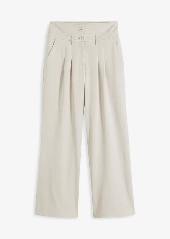 Pantalon évasé taille haute, bonprix