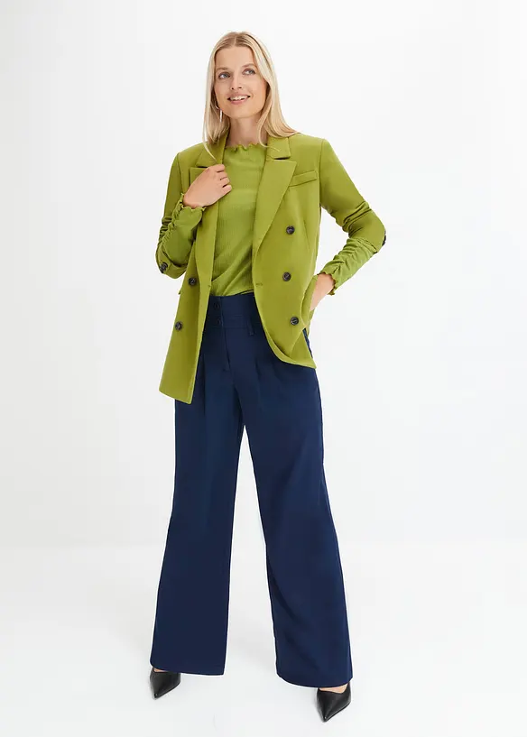 Pantalon évasé taille haute, bonprix