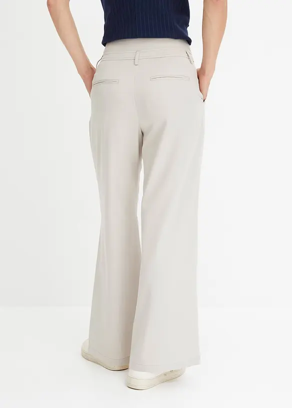 Pantalon évasé taille haute, bonprix