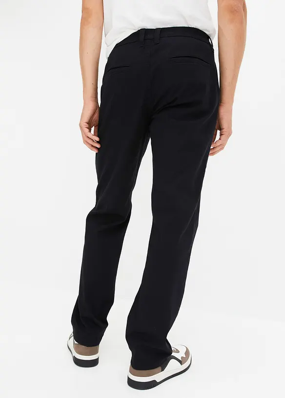 Pantalon chino en coton extensible, ample et droit, bonprix