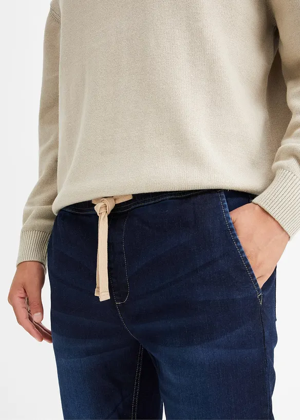 Jean jogger à taille élastiquée Regular, fuselé, bonprix