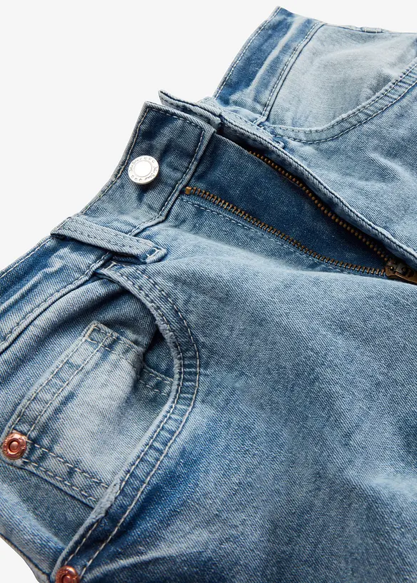 Jean mom taille haute, extensible, bonprix