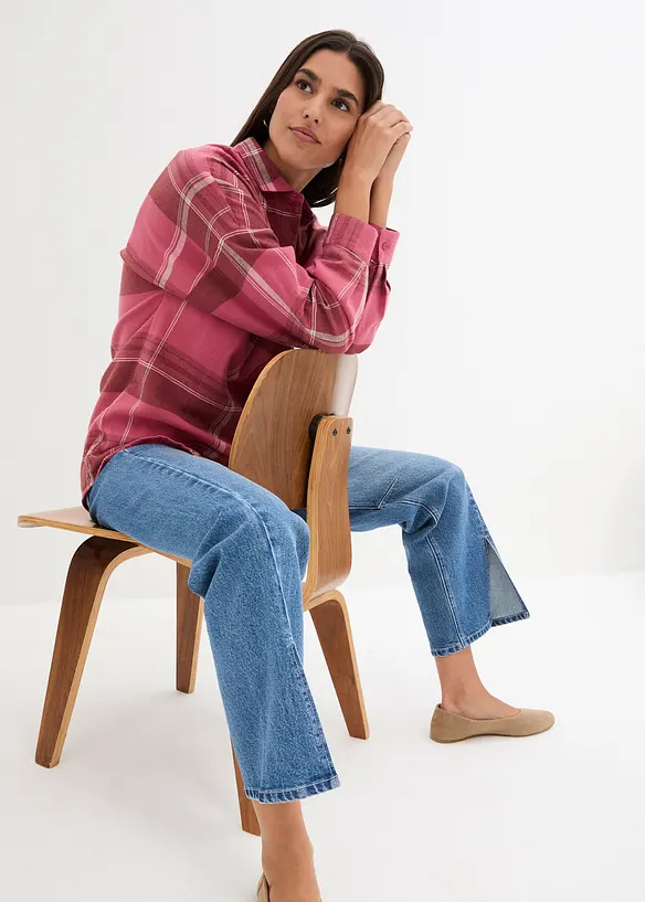 Chemisier en flanelle 100% coton, bonprix