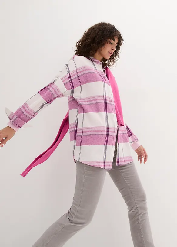 Chemisier en flanelle 100% coton, bonprix