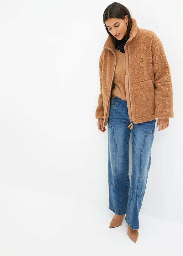 Veste en sherpa doublée, bonprix