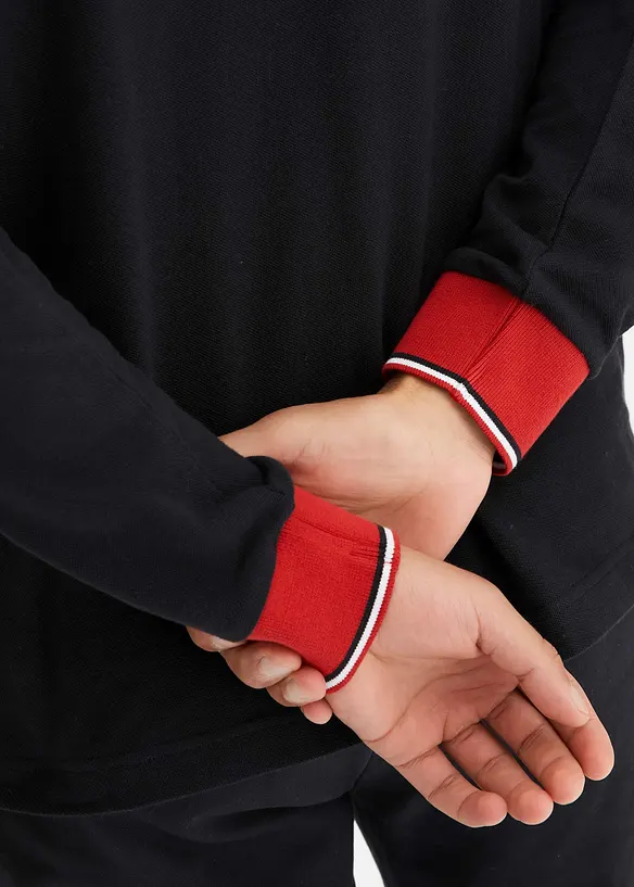 Polo manches longues, bonprix