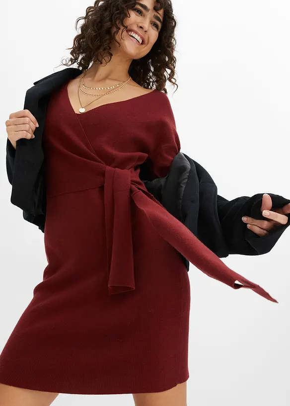 Robe en maille de viscose mélangée, bonprix